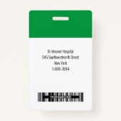 従業員カスタムの写真IDバーコードのロゴ名バッジ バッジ (裏面)