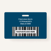 従業員カスタムの写真IDバーコードロゴ名 バッジ (裏面)