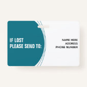 従業員カスタムの写真IDバーコードロゴ名 バッジ (裏面)