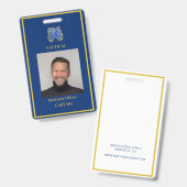 従業員カスタムのNavyフォトロゴ バッジ (正面＆裏面)