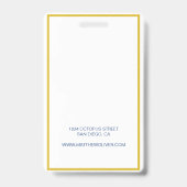 従業員カスタムのNavyフォトロゴ バッジ (裏面)