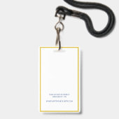 従業員カスタムのNavyフォトロゴ バッジ (ストラップ付き裏面)