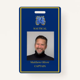 従業員カスタムのNavyフォトロゴ バッジ