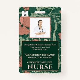 従業員カスタムロゴIDフォトバーコードのパーソナライズ バッジ