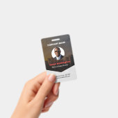 従業員カスタム名、写真、バーコード、ロゴバッジ バッジ (手持ち)