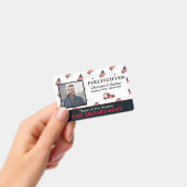 従業員カスタム名IDカードロゴバーコードフォト バッジ (手持ち)