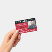 従業員カスタム名IDカードロゴバーコードフォト バッジ (手持ち)