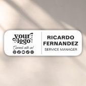 従業員カスタム用のロゴ磁気およびピン名バッジ 名札