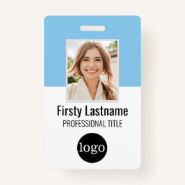 従業員カスタム – 写真、バーコード、ロゴ、名前バッジ バッジ