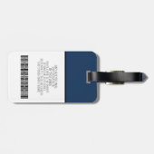 従業員カスタム – 写真、バーコード、ロゴ、名前 ラゲッジタグ (裏面横)