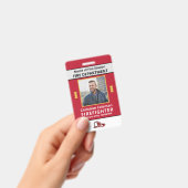 従業員カスタムIDカードフォトロゴバーコード名 バッジ (手持ち)