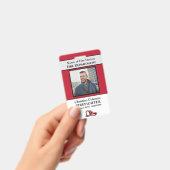 従業員カスタムIDカードフォトロゴバーコード名 バッジ (手持ち)