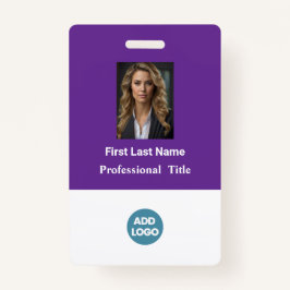 従業員カスタムIDバッジ – 名前、写真、ロゴ、... バッジ