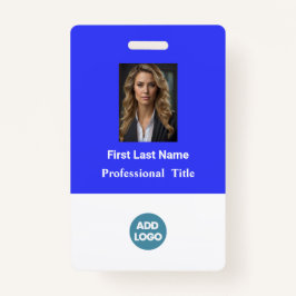 従業員カスタムIDバッジ – 名前、写真、ロゴ、... バッジ