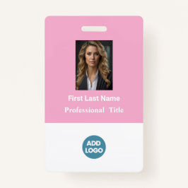 従業員カスタムIDバッジ – 名前、写真、ロゴ、... バッジ