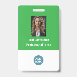 従業員カスタムIDバッジ – 名前、写真、ロゴ、... バッジ