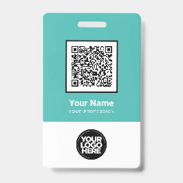 従業員カスタムQrコードバーコードロゴ名 バッジ