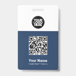 従業員カスタムQrコード、バーコード、ロゴ、名前 バッジ