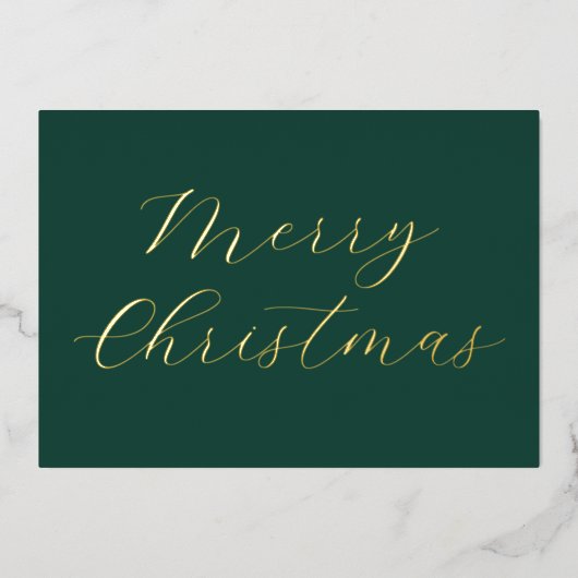 従業員クリスマスウィッシュ事業名金ゴールド 箔シーズンカード (正面)