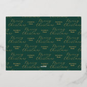 従業員クリスマスウィッシュ事業名金ゴールド 箔シーズンカード (裏面)