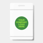 従業員シンプル/スタッフのポートレートバッジ バッジ (Back)