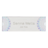 従業員スタッフの磁気名タグバッジ 名札 (正面)