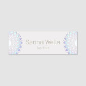 従業員スタッフの磁気名タグバッジ 名札 (正面)