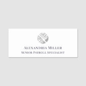 従業員スタッフカスタムロゴ名タグ 名札 (正面)