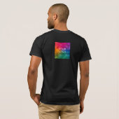 従業員スタッフビジネスプロモーションあなたのロゴはこちら Tシャツ (裏面フル)