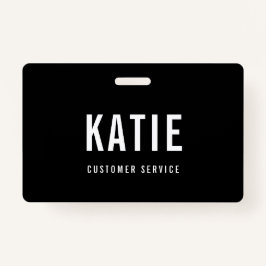 従業員スタッフID会社ロゴブラック&ホワイト バッジ