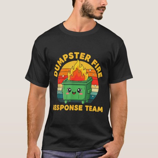 従業員ダンプスターファイア対応チーム クリスマスグッズ Tシャツ (正面)