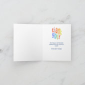 従業員チーム有償カンパニー サンキューカード (内部)