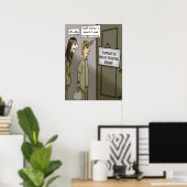 従業員テスト値ポスターマット ポスター (ホームオフィス)