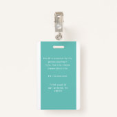 従業員ナースの写真とロゴ名のバッジ バッジ (裏面クリップ)