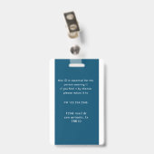 従業員ナースの写真とロゴ名のバッジ バッジ (裏面 （クリップ付）)