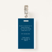 従業員ナースの写真とロゴ名のバッジ バッジ (裏面クリップ)