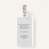 従業員ナースの写真とロゴ名のバッジ バッジ (裏面クリップ)