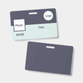 従業員バッジID バッジ (正面＆裏面)