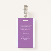 従業員バーコードの写真名タグ バッジ (裏面クリップ)