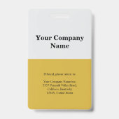 従業員パーソナライズされたのバ企業のッジ バッジ (裏面)