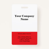 従業員パーソナライズされたのバ企業のッジ バッジ (裏面)