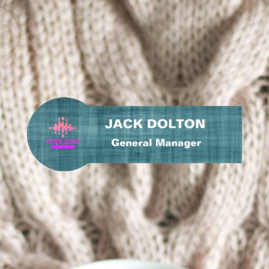 従業員パーソナライズされたのメタリックネームバッジ 名札