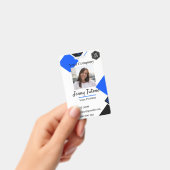 従業員パーソナライズされたのロゴと写真IDのバッジ バッジ (手持ち)