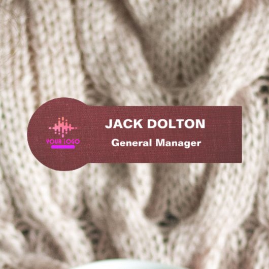 従業員パーソナライズされたのロゴ名タグ 名札