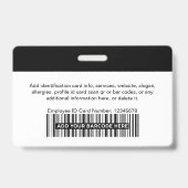 従業員パーソナライズされたの写真モダンIDのセキュリティ バッジ (裏面)