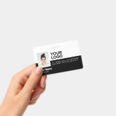 従業員パーソナライズされたの写真モダンIDのセキュリティ バッジ (手持ち)