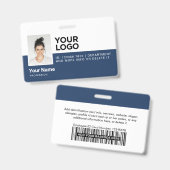 従業員パーソナライズされたの写真モダンIDのセキュリティ バッジ (正面＆裏面)