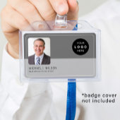 従業員パーソナライズされたの写真ロゴQRバーコードID バッジ