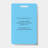 従業員パーソナライズされたの写真IDとロゴのバッジ バッジ (裏面)