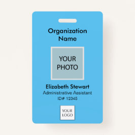 従業員パーソナライズされたの写真IDとロゴのバッジ バッジ